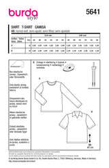 Patron Burda n°5641 : T-shirt