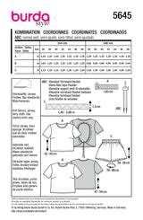 Patron Burda n°5645 : T-shirt et short
