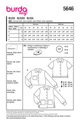 Patron Burda n°5646 : Blouse