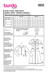 Patron Burda n°5652 : Robe & Veste