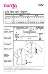 Patron Burda n°5656 : Parka