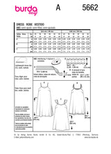 Patron Burda n°5662 : Robe