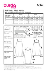 Patron Burda n°5662 : Robe