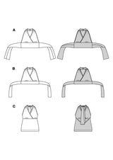 Patron Burda n°5664 : Top