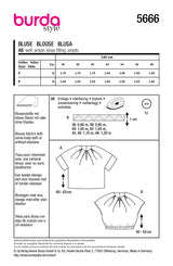 Patron Burda n°5666 : Blouse
