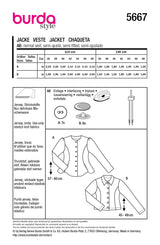 Patron Burda n°5667 : Cardigan