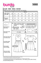 Patron Burda n°5668 : Robe