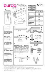 Patron Burda n°5670 : Accessoires -Ensemble cycliste