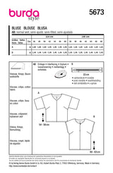 Patron Burda n°5673 : Blouse