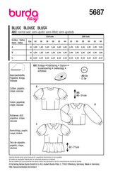 Patron Burda n°5687 : Blouse
