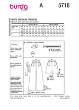 Burda boss n ° 5718: pants