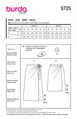 Burda Boss N ° 5725: falda