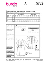 Patron Burda n°5732 : Robe & Blouse