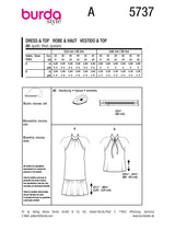 Burda Boss N ° 5737: Vestido y alto