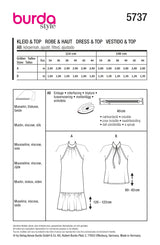 Burda Boss N ° 5737: Vestido y alto