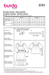 Patron Burda n°5741 : Robe & Blouse