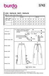 Patron Burda n°5743 : Pantalon