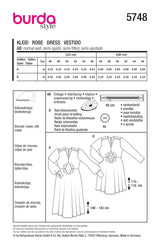 Patron Burda n°5748 : Robe
