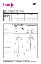 Burda boss n ° 5751: pants