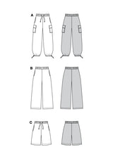 Patron Burda n°5761 : Pantalon cargo