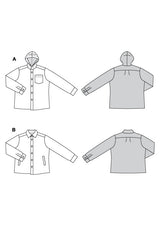 Patron Burda n°5768 : Veste