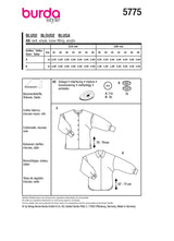 Burda boss n ° 5775: Blouse