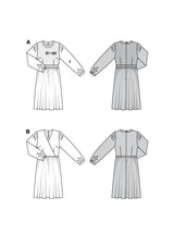 Patron Burda n°5784 : Robe