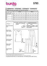Burda Boss N ° 5793: Pantalones establecidos