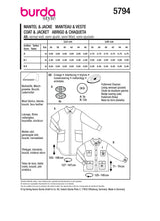 Burda Boss N ° 5794: abrigo y chaqueta