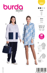 Patron Burda n°5800 : Blouse