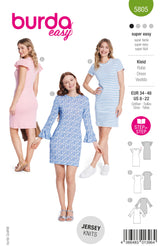 Patron Burda n°5805 : Robe