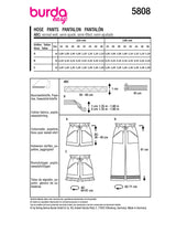 Burda boss n ° 5808: pants