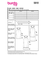 Patron Burda n°5810 : Robe