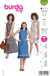 Patron Burda n°5810 : Robe