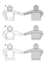 Patron Burda n°5828 : Sweatshirt