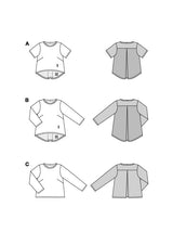 Patron Burda n°5831 : T-shirt