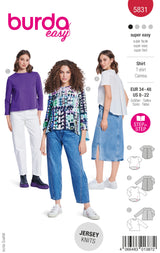 Patron Burda n°5831 : T-shirt