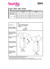 Patron Burda n°5844 : Robe