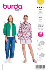 Patron Burda n°5847 : Blouse