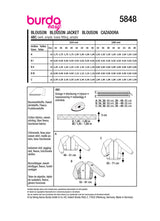 Patron Burda n°5848 : Blouson