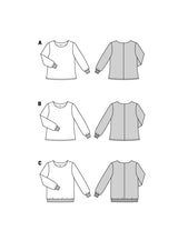 Patron Burda n°5849 : Blouse