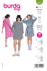 Patron Burda n°5851 : Robe
