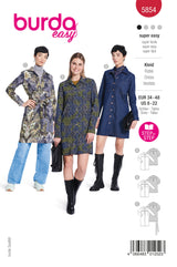 Patron Burda n°5854 : Robe