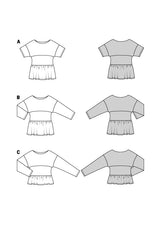 Patron Burda n°5856 : Blouse