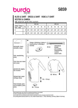 Patron Burda n°5859 : Robe & T-shirt