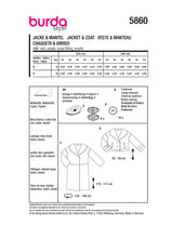 Burda Boss N ° 5860: Chaqueta y abrigo