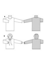 Patron Burda n°5867 : Pull