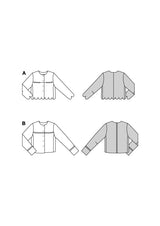 Patron Burda n°5870 : Veste