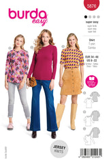 Patron Burda n°5876 : T-shirt