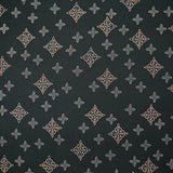 Gabardine 100% coton symbole celtique fond noir